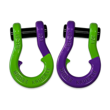 Load image into Gallery viewer, Jowl Recovery Split Shackle 3/4 Sublime Green and Grape Escape Combo Moose Knuckle Offroad