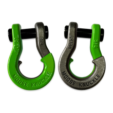 Load image into Gallery viewer, Jowl Recovery Split Shackle 3/4 Sublime Green and Raw Dog Combo Moose Knuckle Offroad