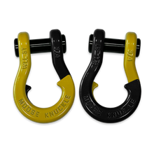 Load image into Gallery viewer, Jowl Recovery Split Shackle 3/4 Detonator Yellow and Black Hole Combo Moose Knuckle Offroad