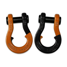 Load image into Gallery viewer, Jowl Recovery Split Shackle 3/4 Obscene Orange and Black Hole Combo Moose Knuckle Offroad