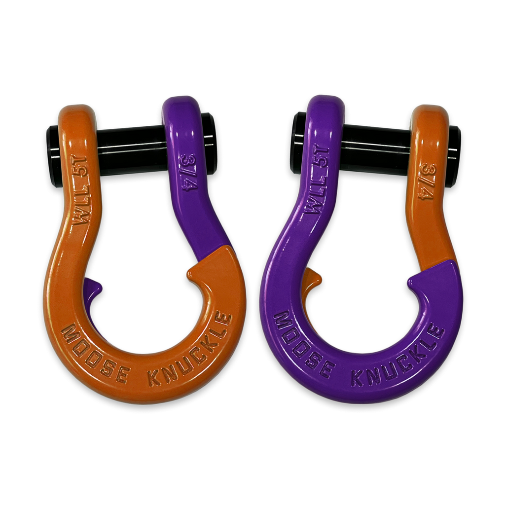 Jowl Recovery Split Shackle 3/4 Obscene Orange and Grape Escape Combo Moose Knuckle Offroad