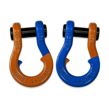 Load image into Gallery viewer, Jowl Recovery Split Shackle 3/4 Obscene Orange and Blue Balls Combo Moose Knuckle Offroad