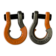 Load image into Gallery viewer, Jowl Recovery Split Shackle 3/4 Obscene Orange and Raw Dog Combo Moose Knuckle Offroad