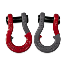 Load image into Gallery viewer, Jowl Recovery Split Shackle 3/4 Flame Red and Gun Gray Combo Moose Knuckle Offroad