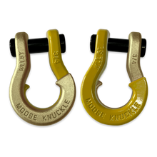 Load image into Gallery viewer, Jowl Recovery Split Shackle 3/4 Brass Knuckle and Detonator Yellow Combo Moose Knuckle Offroad