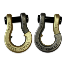 Load image into Gallery viewer, Jowl Recovery Split Shackle 3/4 Brass Knuckle and Raw Dog Combo Moose Knuckle Offroad
