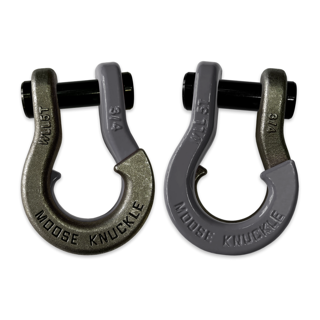 Jowl Recovery Split Shackle 3/4 Raw Dog and Gun Gray Combo Moose Knuckle Offroad