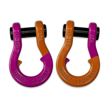 Load image into Gallery viewer, Jowl Recovery Split Shackle 3/4 Pogo Pink and Obscene Orange Combo Moose Knuckle Offroad