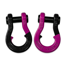 Load image into Gallery viewer, Jowl Recovery Split Shackle 3/4 Black Hole and Pogo Pink Combo Moose Knuckle Offroad