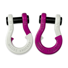 Load image into Gallery viewer, Jowl Recovery Split Shackle 3/4 Pure White and Pogo Pink Combo Moose Knuckle Offroad