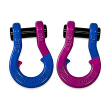 Load image into Gallery viewer, Jowl Recovery Split Shackle 3/4 Blue Balls and Pogo Pink Combo Moose Knuckle Offroad