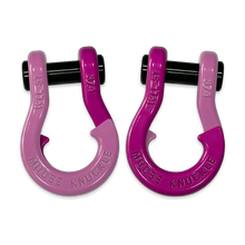 Load image into Gallery viewer, Jowl Recovery Split Shackle 3/4 Pretty Pink and Pogo Pink Combo Moose Knuckle Offroad