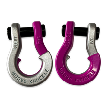Load image into Gallery viewer, Jowl Recovery Split Shackle 3/4 Nice Gal and Pogo Pink Combo Moose Knuckle Offroad