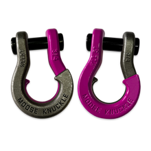 Load image into Gallery viewer, Jowl Recovery Split Shackle 3/4 Raw Dog and Pogo Pink Combo Moose Knuckle Offroad