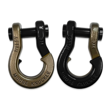 Load image into Gallery viewer, Jowl Recovery Split Shackle 3/4 Buff Bronze and Black Hole Combo Moose Knuckle Offroad