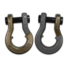 Load image into Gallery viewer, Jowl Recovery Split Shackle 3/4 Buff Bronze and Gun Gray Combo Moose Knuckle Offroad