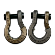 Load image into Gallery viewer, Jowl Recovery Split Shackle 3/4 Buff Bronze and Raw Dog Combo Moose Knuckle Offroad