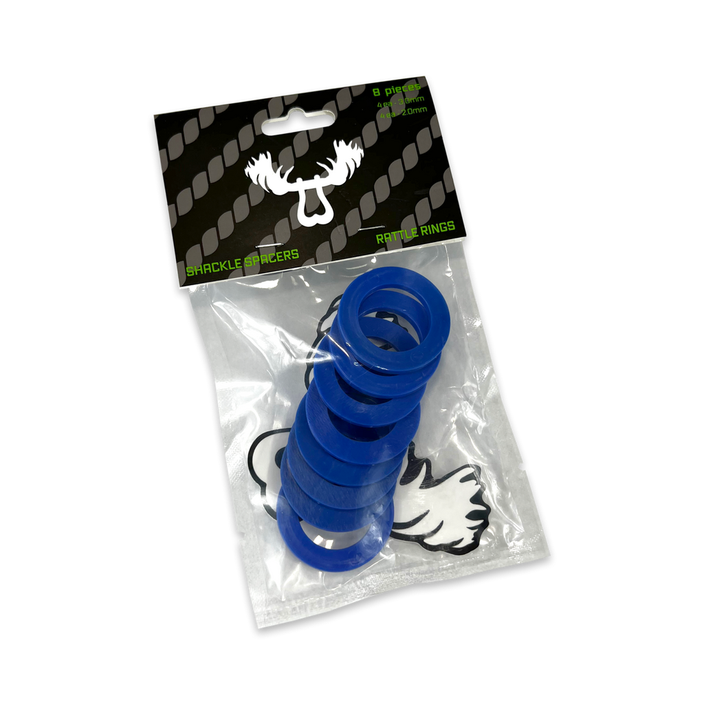 Moose Knuckle Offroad Rattle Rings 3/4 Shackle fits 7/8 Inch Pin Diameter Blue Balls Moose Knuckle Offroad