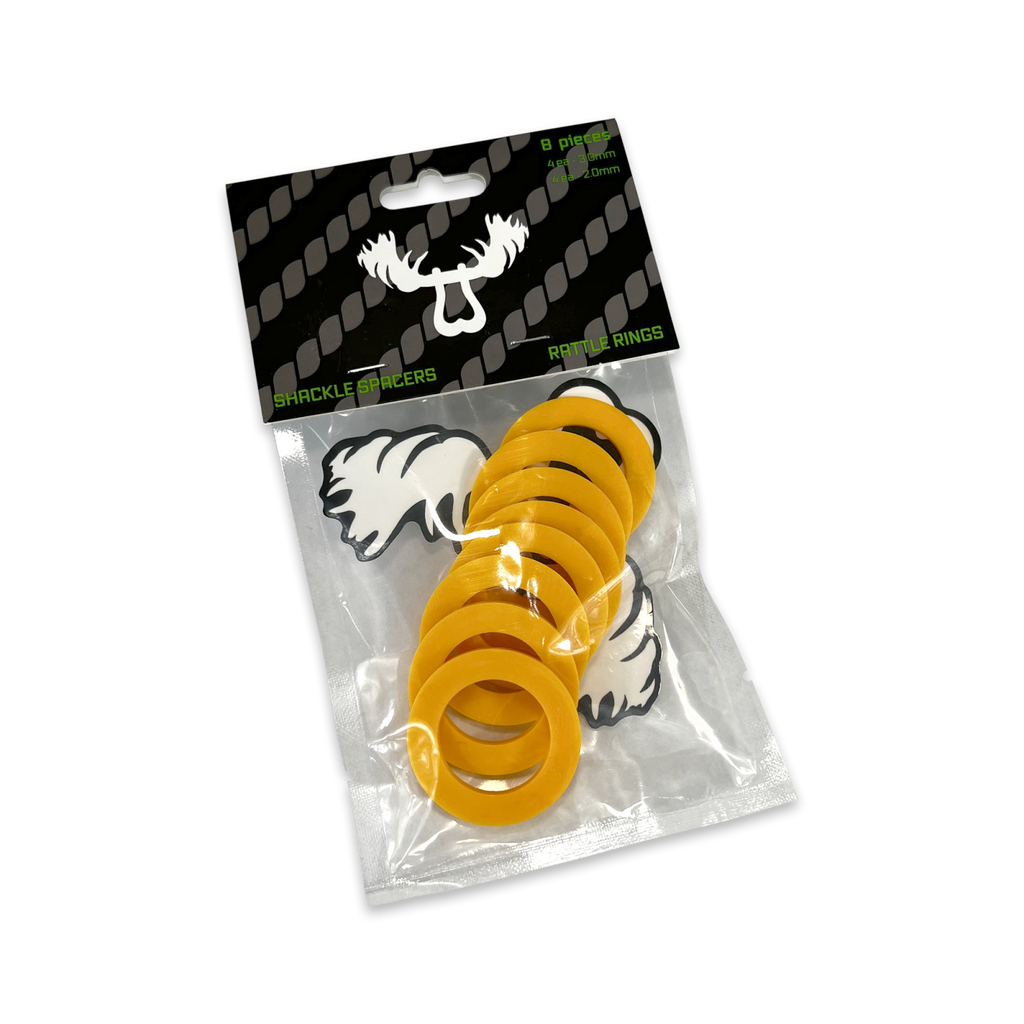 Moose Knuckle Offroad Rattle Rings 3/4 Shackle fits 7/8 Inch Pin Diameter Detonator Yellow Moose Knuckle Offroad