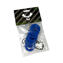 Load image into Gallery viewer, Moose Knuckle Offroad Rattle Rings 5/8 Shackle fits 3/4 Inch Pin Diameter Blue Balls Moose Knuckle Offroad