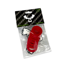 Load image into Gallery viewer, Moose Knuckle Offroad Rattle Rings 5/8 Shackle fits 3/4 Inch Pin Diameter Flame Red Moose Knuckle Offroad