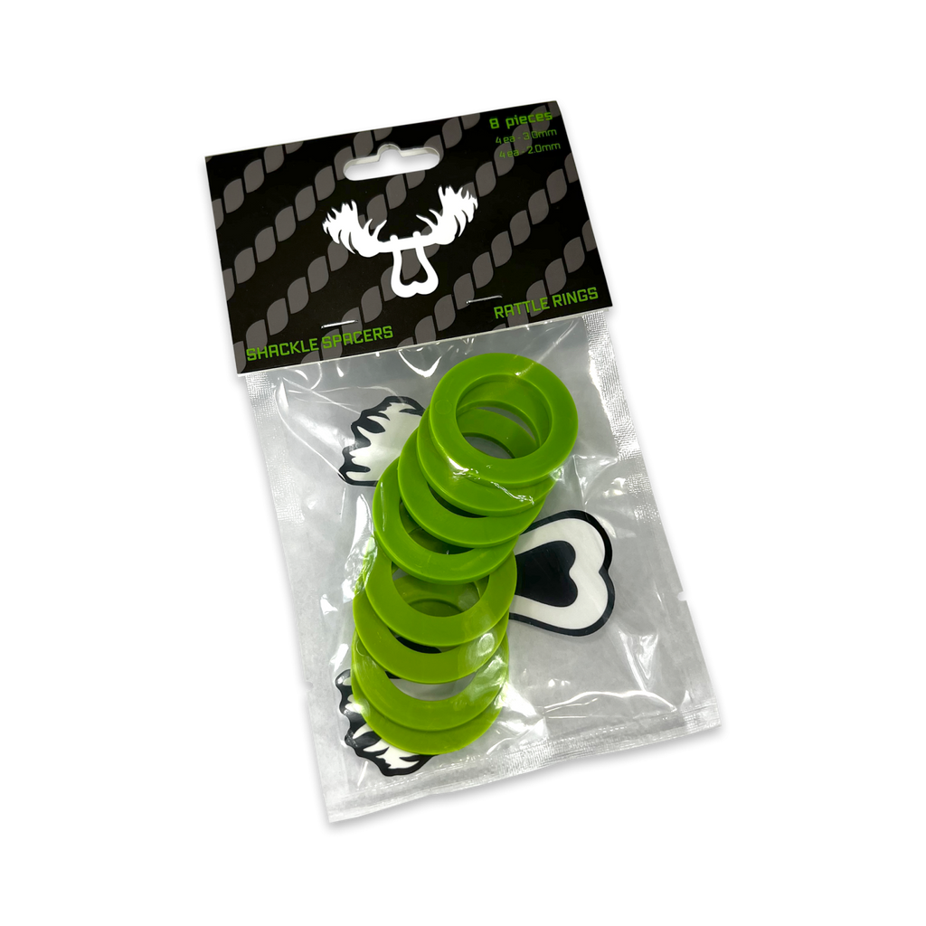 Moose Knuckle Offroad Rattle Rings 1/2 Shackle fits 5/8 Inch Pin Diameter Sublime Green Moose Knuckle Offroad