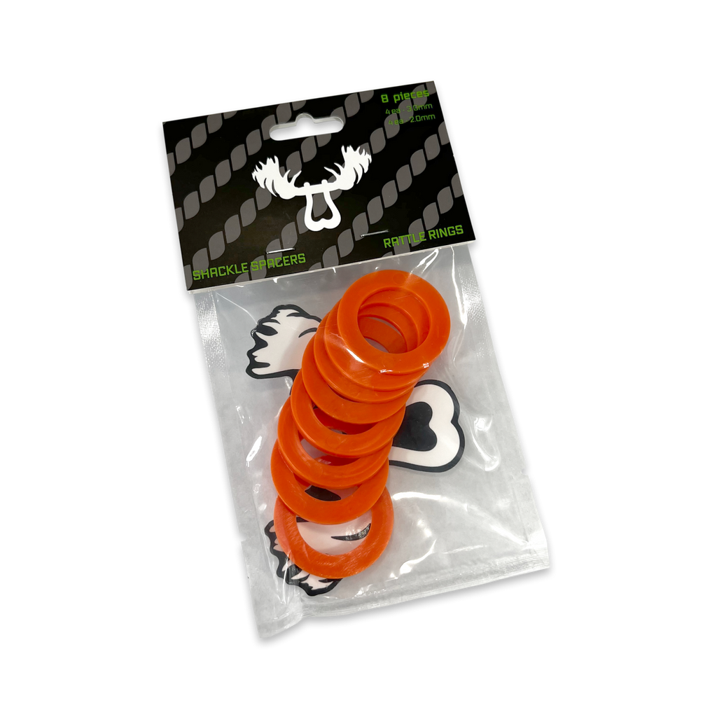 Moose Knuckle Offroad Rattle Rings 7/8 Shackle fits 1.0 Inch Pin Diameter Obscene Orange Moose Knuckle Offroad