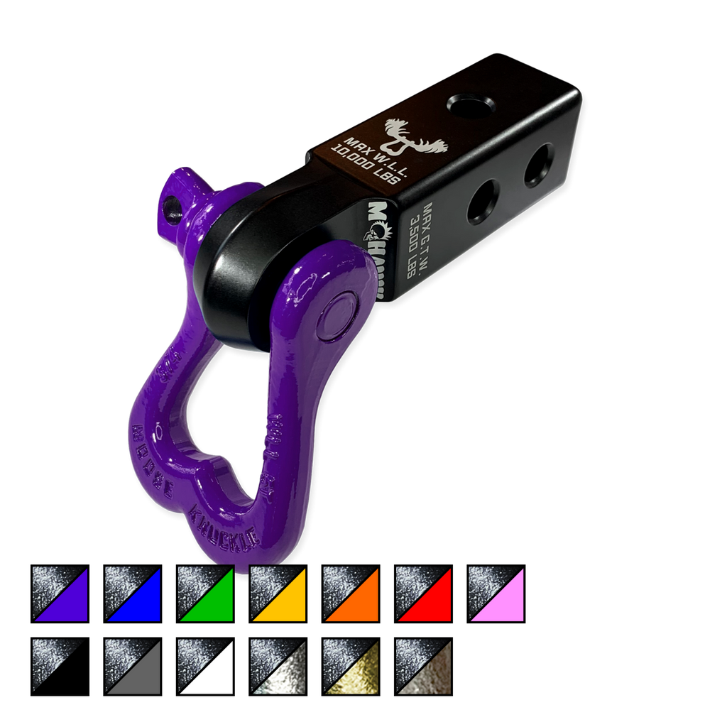 XL 3/4 Shackle and Mohawk 2.0 Receiver Combo Black Lung / Grape Escape Moose Knuckle Offroad