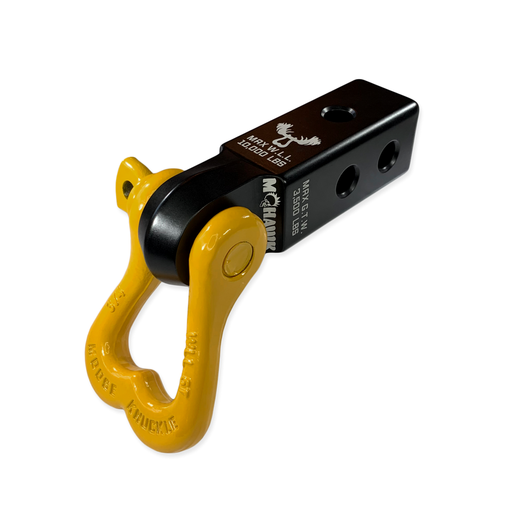 XL 3/4 Shackle and Mohawk 2.0 Receiver Combo Black Lung / Detonator Yellow Moose Knuckle Offroad