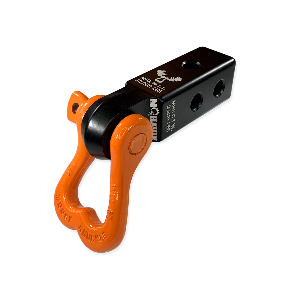 XL 3/4 Shackle and Mohawk 2.0 Receiver Combo Black Lung / Obscene Orange Moose Knuckle Offroad