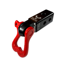 Load image into Gallery viewer, XL 3/4 Shackle and Mohawk 2.0 Receiver Combo Black Lung / Flame Red Moose Knuckle Offroad
