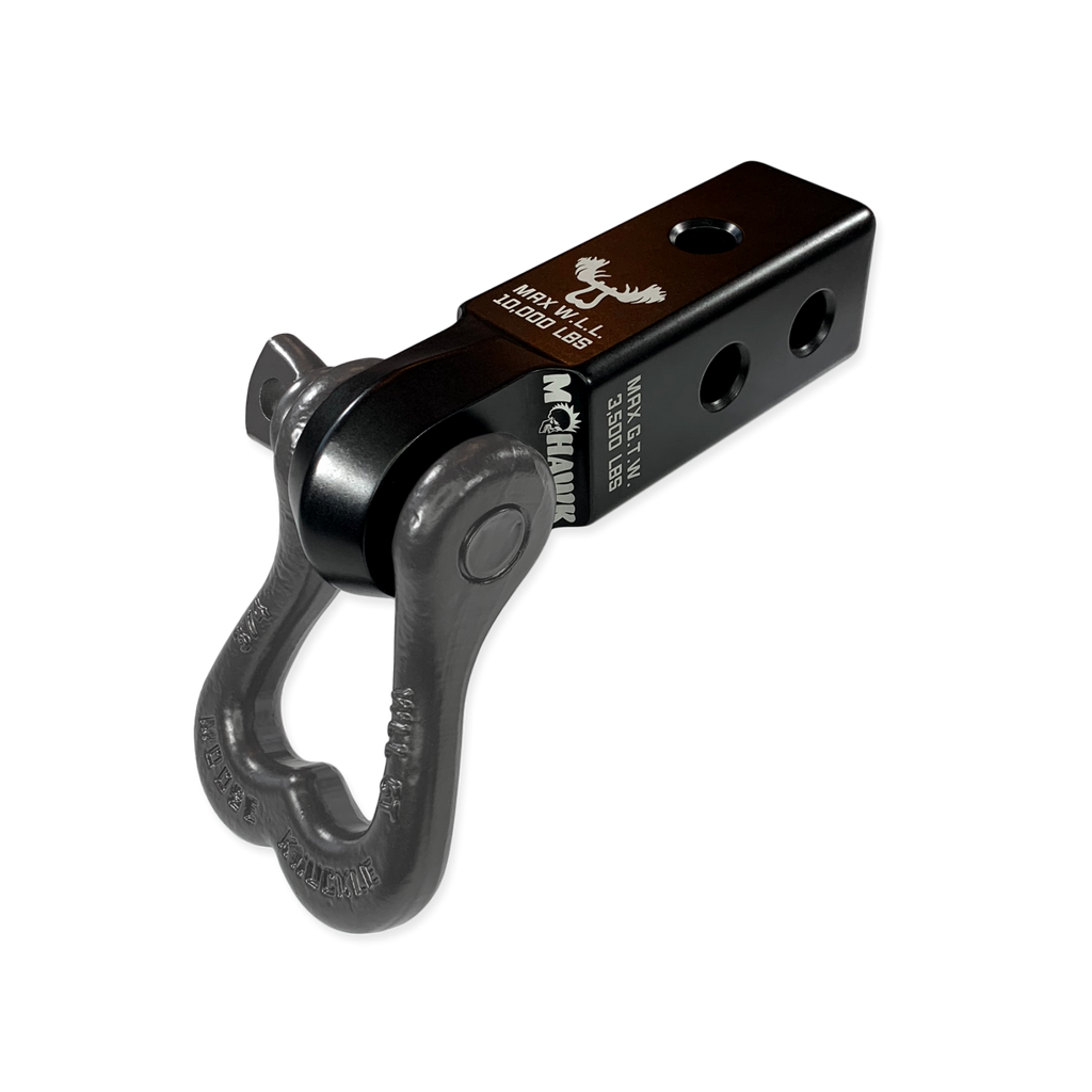 XL 3/4 Shackle and Mohawk 2.0 Receiver Combo Black Lung / Matte Gun Gray Moose Knuckle Offroad