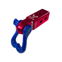 Load image into Gallery viewer, XL 3/4 Shackle and Mohawk 2.0 Receiver Combo Red Rum / Blue Balls Moose Knuckle Offroad