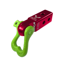 Load image into Gallery viewer, XL 3/4 Shackle and Mohawk 2.0 Receiver Combo Red Rum / Sublime Green Moose Knuckle Offroad