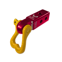 Load image into Gallery viewer, XL 3/4 Shackle and Mohawk 2.0 Receiver Combo Red Rum / Detonator Yellow Moose Knuckle Offroad