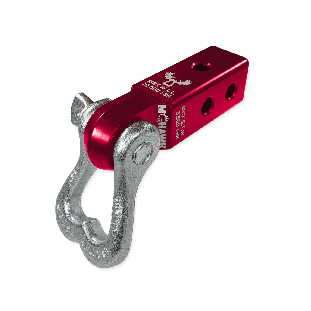 XL 3/4 Shackle and Mohawk 2.0 Receiver Combo Red Rum / Nice Gal Moose Knuckle Offroad