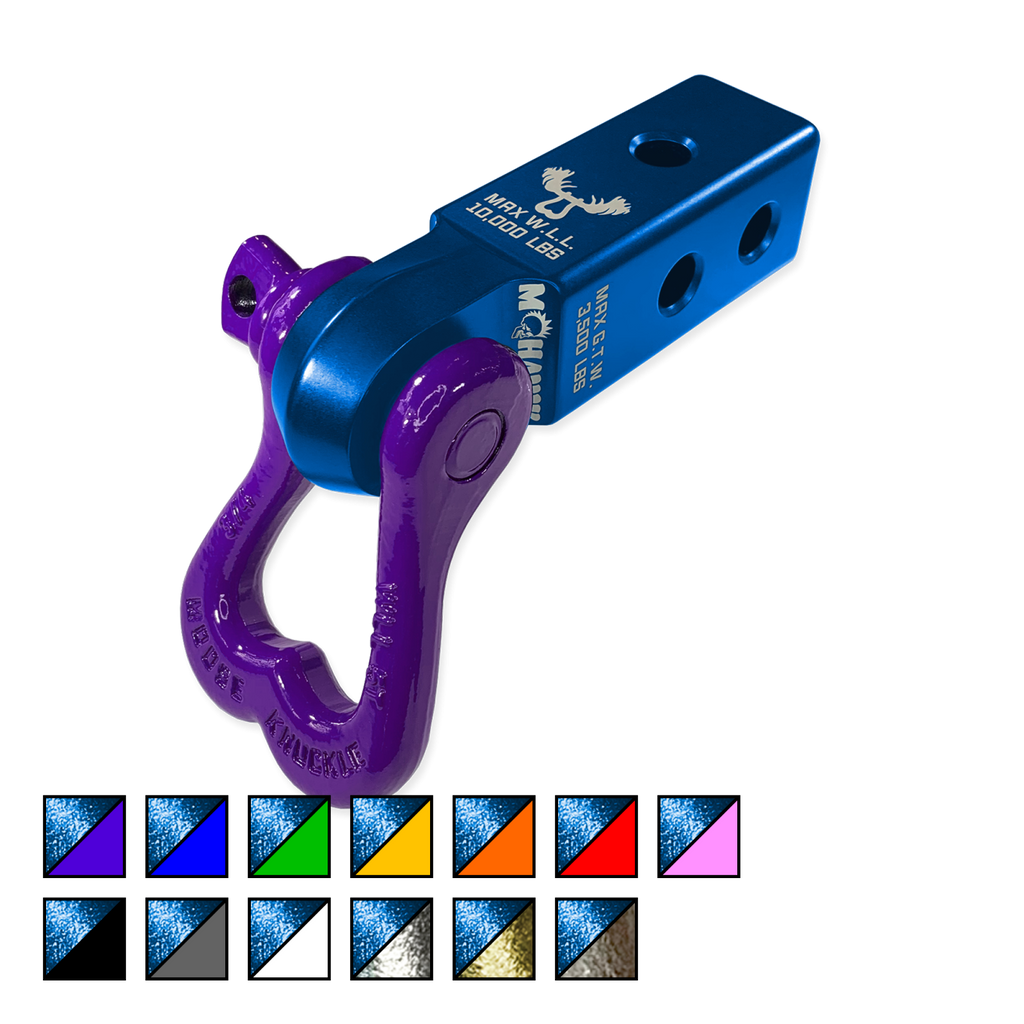 XL 3/4 Shackle and Mohawk 2.0 Receiver Combo Blue Pill / Grape Escape Moose Knuckle Offroad