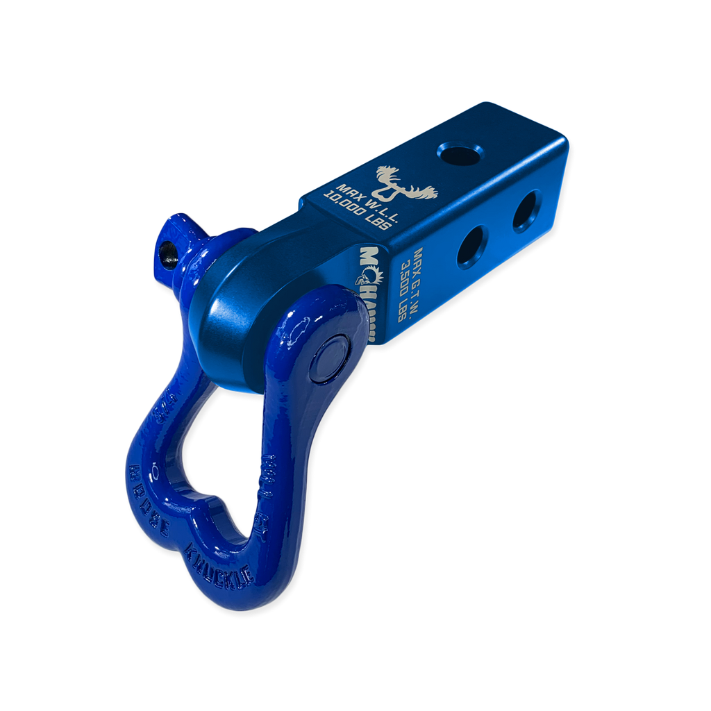 XL 3/4 Shackle and Mohawk 2.0 Receiver Combo Blue Pill / Blue Balls Moose Knuckle Offroad