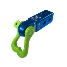 Load image into Gallery viewer, XL 3/4 Shackle and Mohawk 2.0 Receiver Combo Blue Pill / Sublime Green Moose Knuckle Offroad