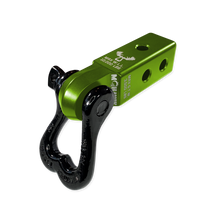 Load image into Gallery viewer, XL 3/4 Shackle and Mohawk 2.0 Receiver Combo Bean Green / Black Hole Moose Knuckle Offroad