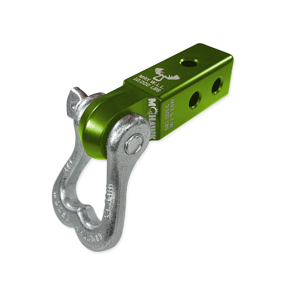 XL 3/4 Shackle and Mohawk 2.0 Receiver Combo Bean Green / Nice Gal Moose Knuckle Offroad