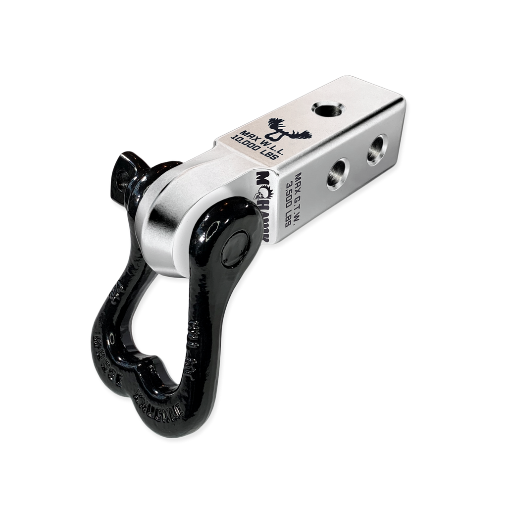 XL 3/4 Shackle and Mohawk 2.0 Receiver Combo Atomic Silver / Black Hole Moose Knuckle Offroad