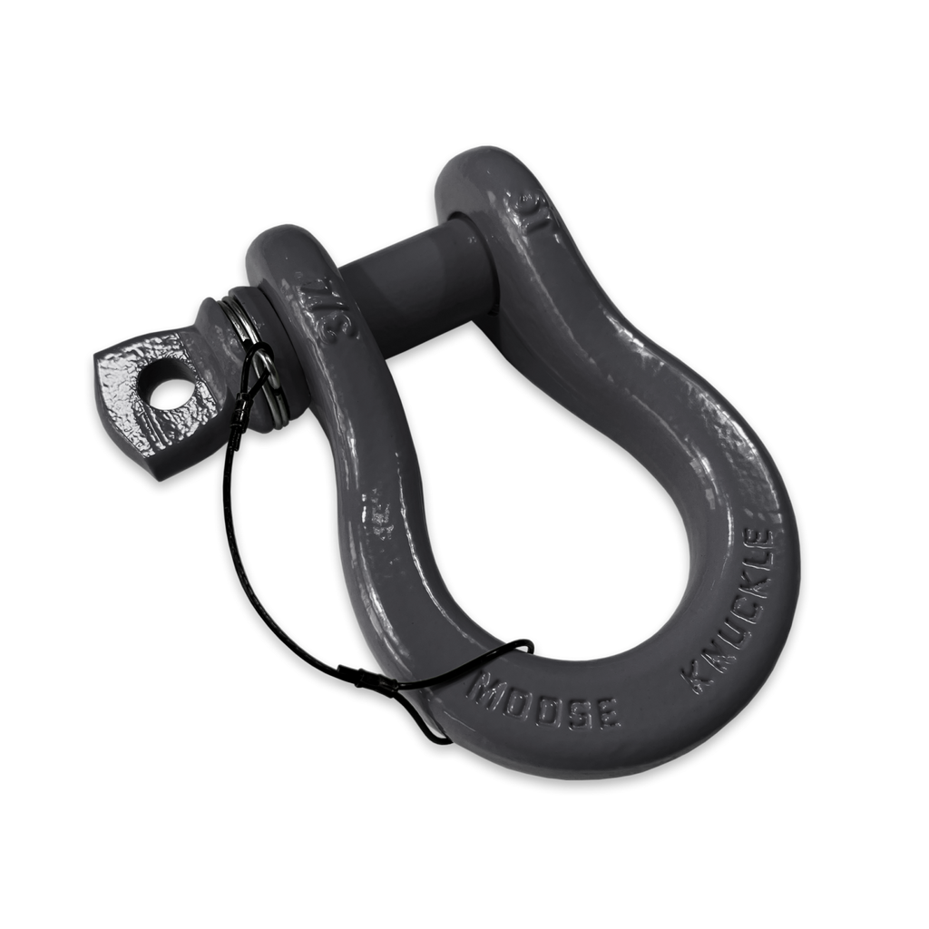 B'oh Recovery Spin Pin Shackle 3/4 Gun Gray Moose Knuckle Offroad