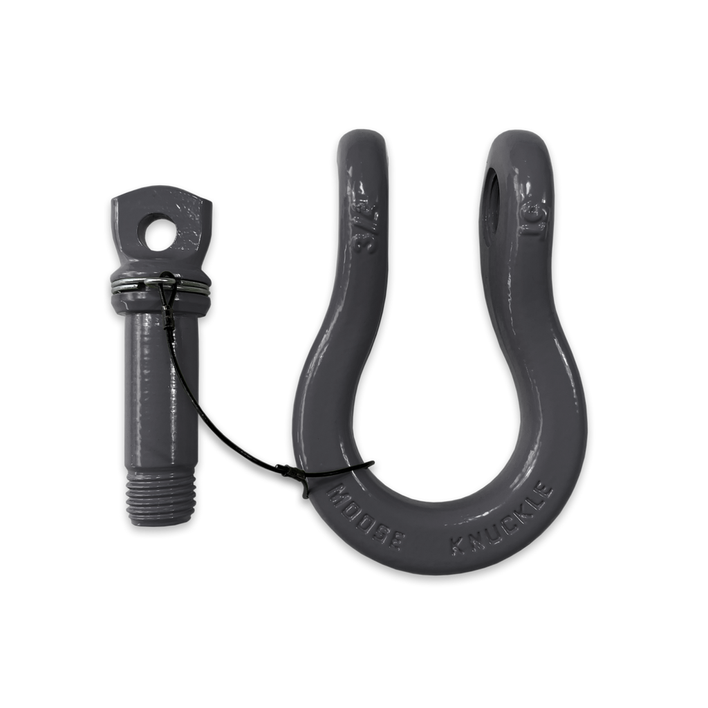 B'oh Recovery Spin Pin Shackle 3/4 Gun Gray Moose Knuckle Offroad