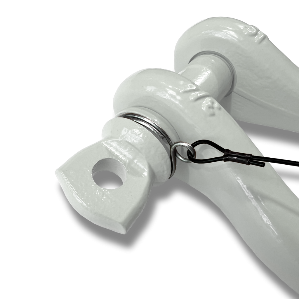 B'oh Recovery Spin Pin Shackle 3/4 Pure White Moose Knuckle Offroad