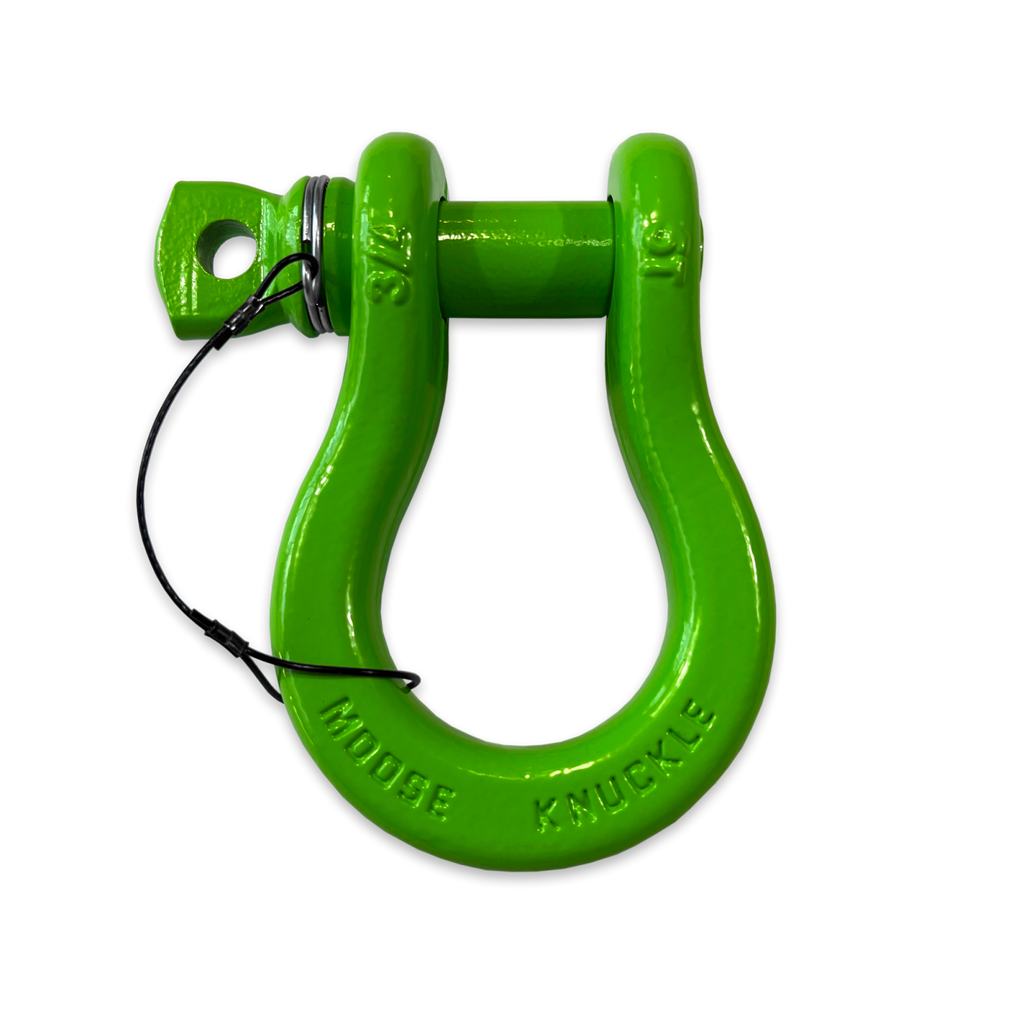 B'oh Recovery Spin Pin Shackle 3/4 Sublime Green Moose Knuckle Offroad