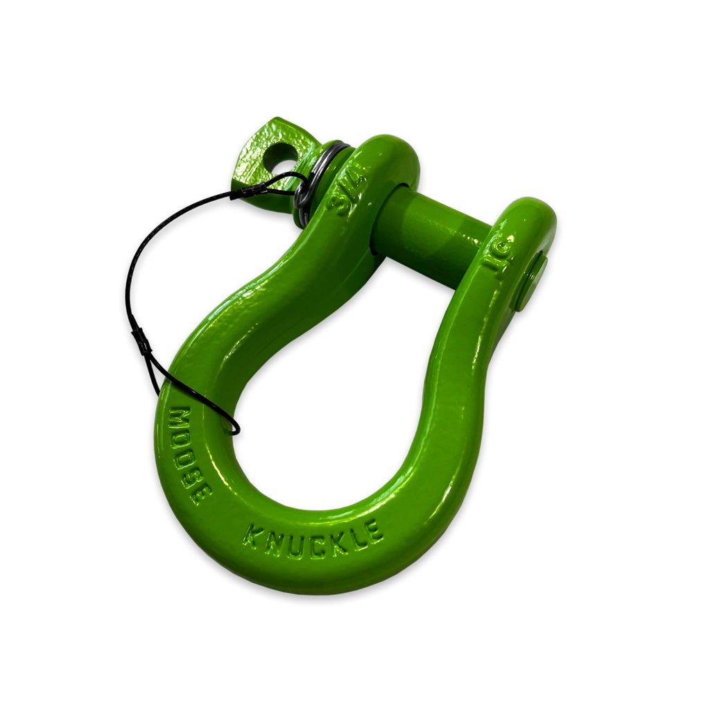 B'oh Recovery Spin Pin Shackle 3/4 Sublime Green Moose Knuckle Offroad