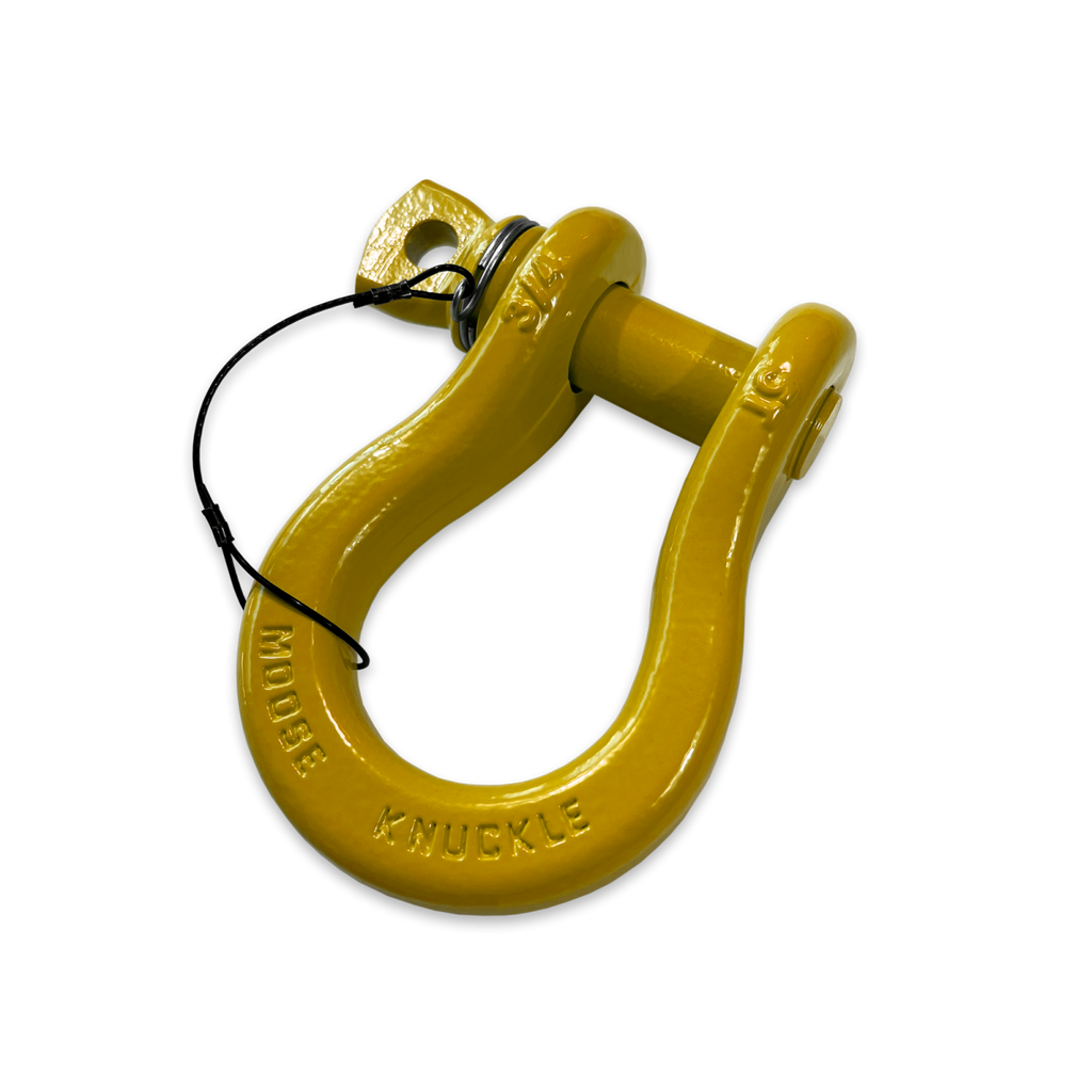 B'oh Recovery Spin Pin Shackle 3/4 Detonator Yellow Moose Knuckle Offroad