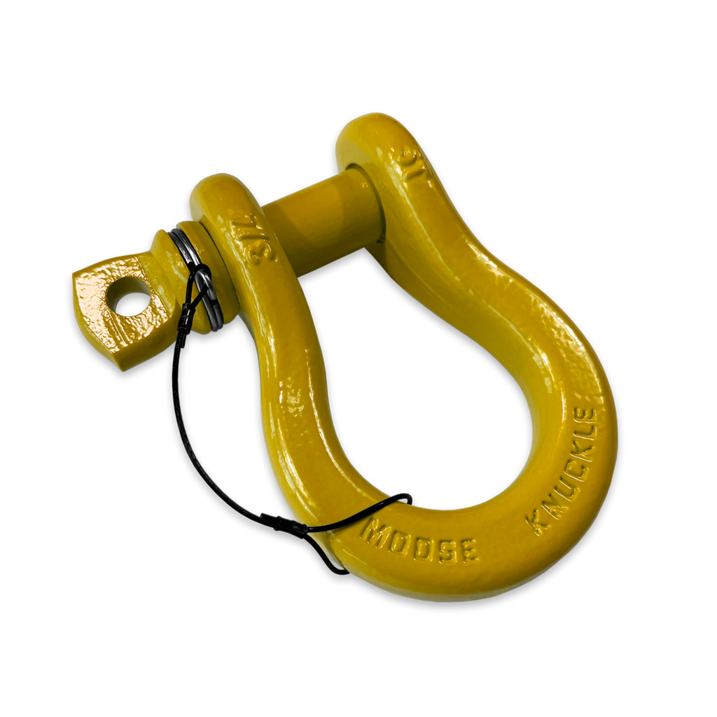 B'oh Recovery Spin Pin Shackle 3/4 Detonator Yellow Moose Knuckle Offroad