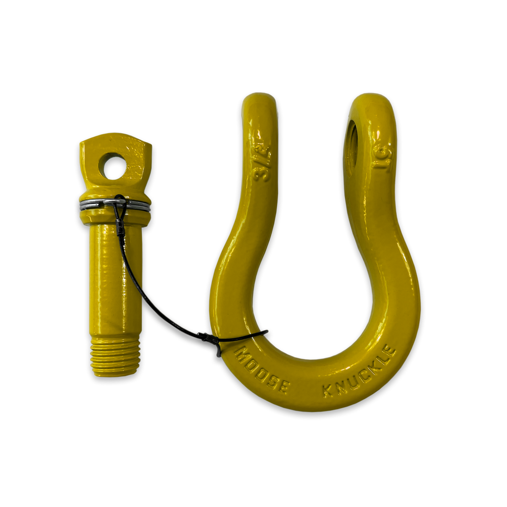 B'oh Recovery Spin Pin Shackle 3/4 Detonator Yellow Moose Knuckle Offroad